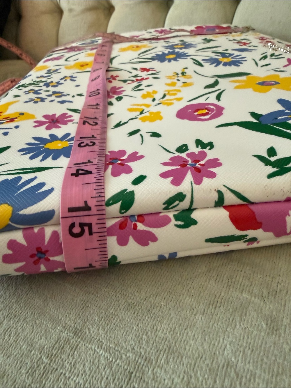 🌸 Kate Spade New York Garden Bouquet Floral Laptop Sleeve 15” White Multi - Picture 13 of 14